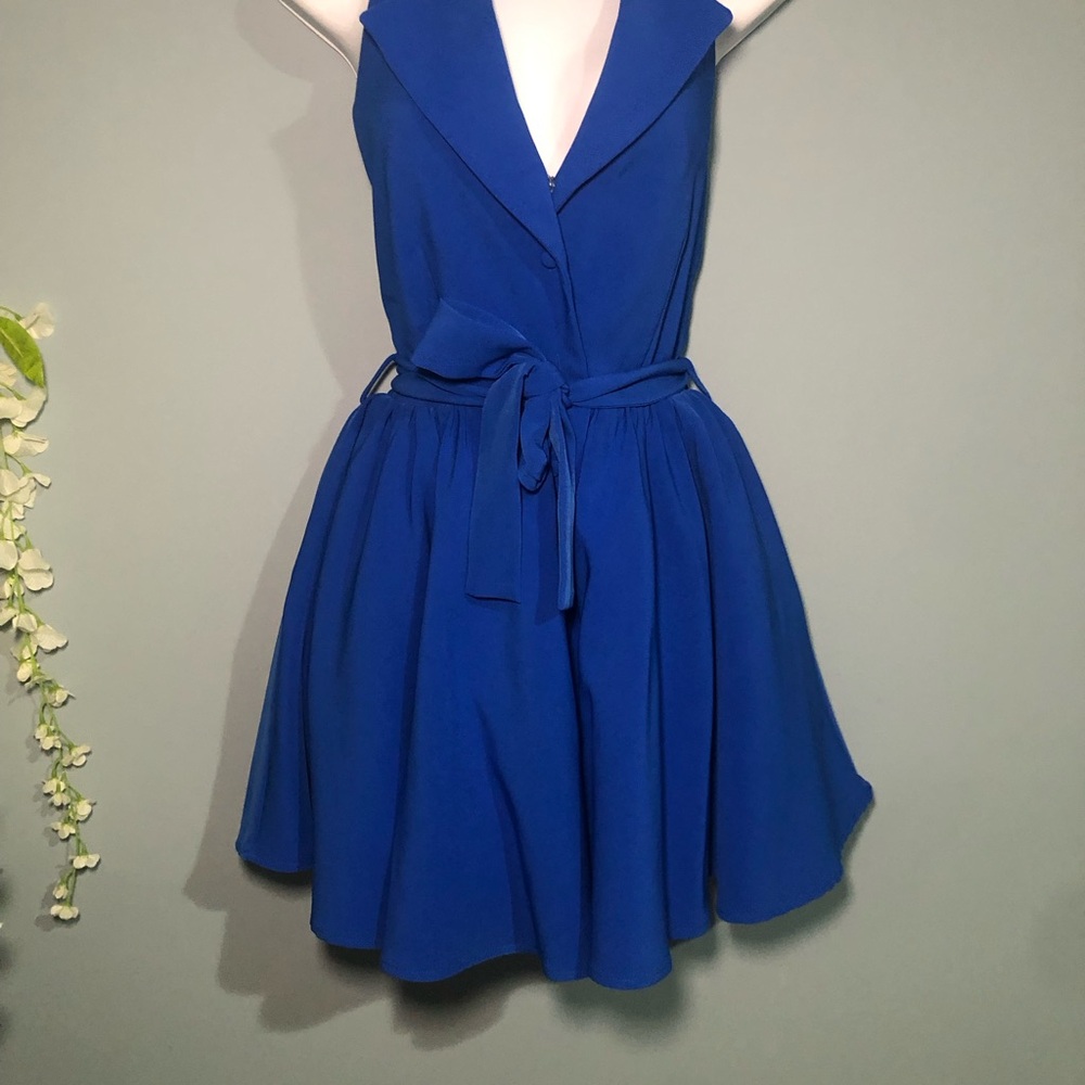 AKIRA Vibrant Blue Mini Dress